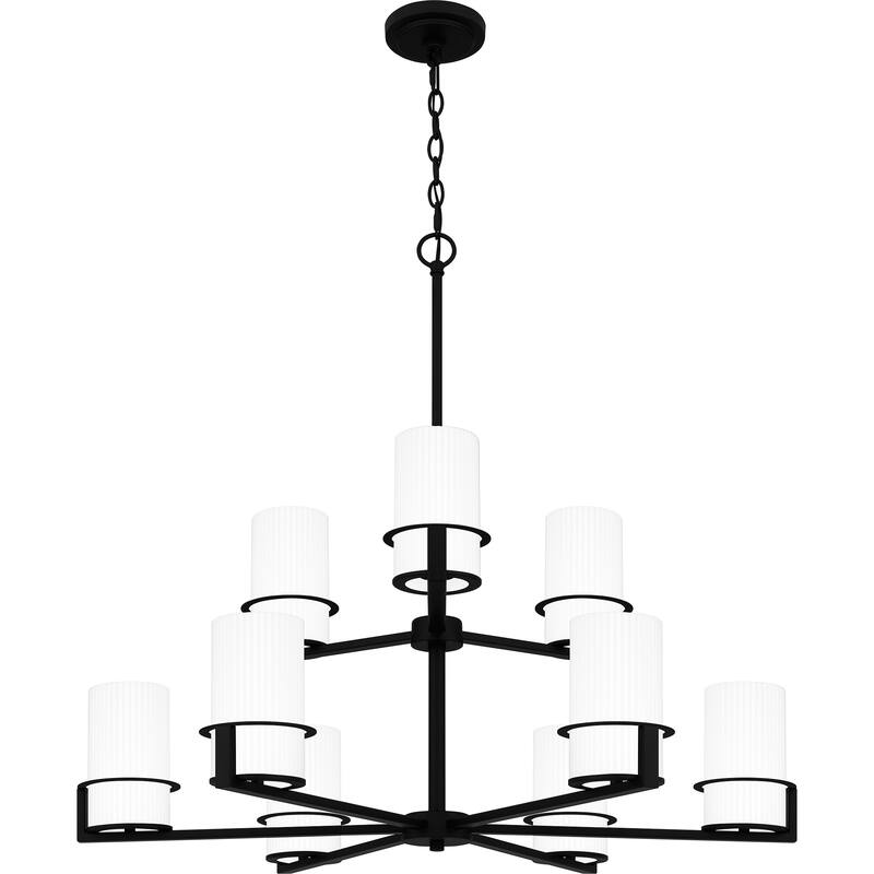 Seymour 9-Light Matte Black Chandelier