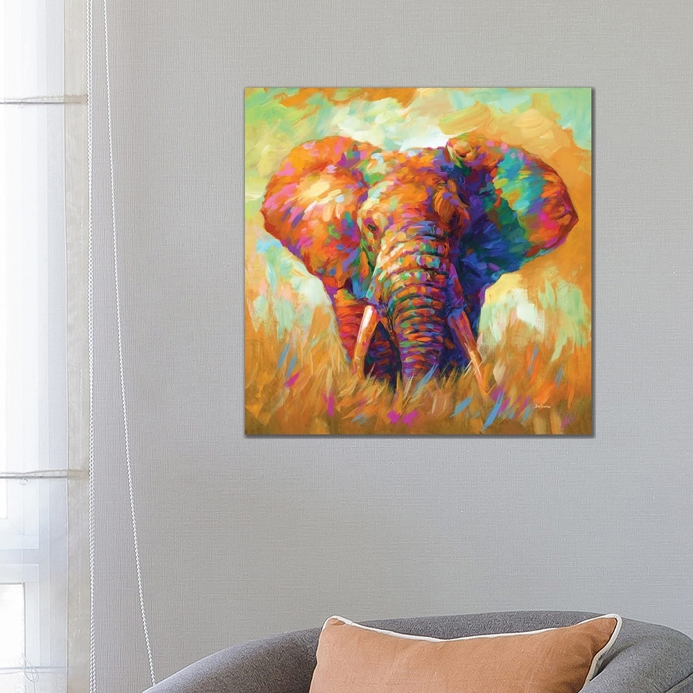 iCanvas "Elephant" by Leon Devenice Canvas Print