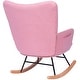 preview thumbnail 26 of 27, VECELO Rocking Chair Padded Seat with Pocket, Rocking Chair Nursery Rocker, Set of 1/2