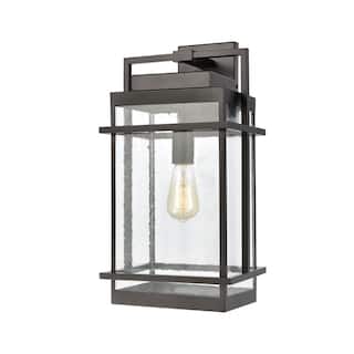 Elk Home Breckenridge Matte Black With Seedy Glass 1 Light Wall Sconce