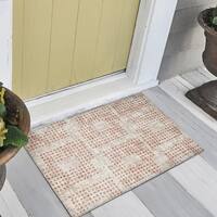 Indoor/ Outdoor Eleanor Modern Houndstooth Washable Rug - On Sale - Bed ...