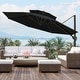 preview thumbnail 1 of 34, 11.5-foot Outdoor Round Cantilever Umbrella