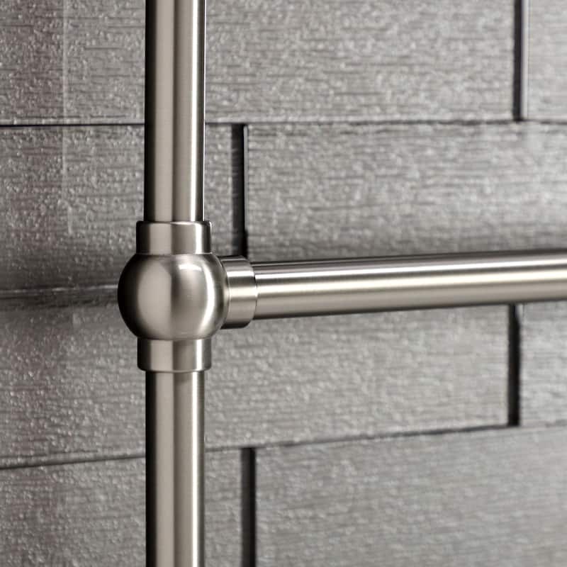 Maximilien 30 in. Wall Mount Towel Rack in Brushed Brass