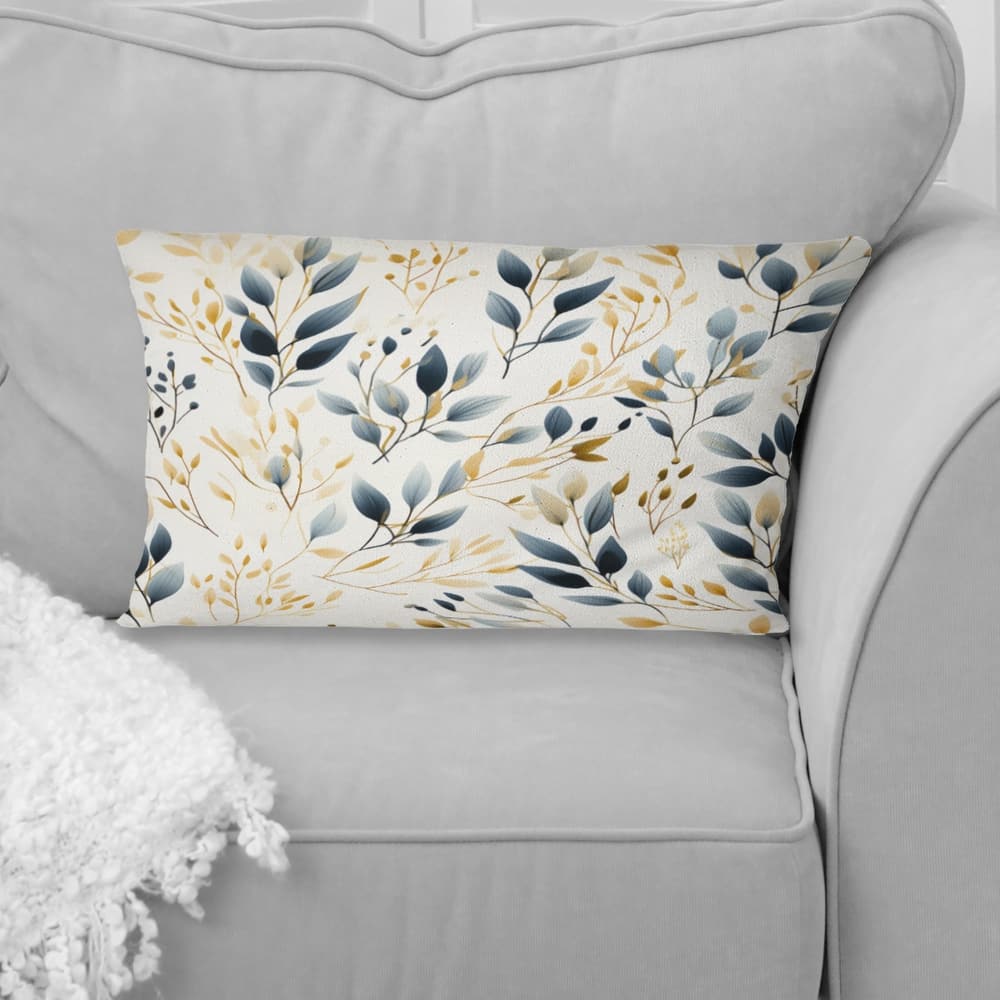 Designart "Minimalist Leaves I" Plants Printed Throw Pillow