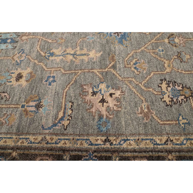 ECARPETGALLERY Hand-knotted Finest Agra Jaipur Teal Wool Rug - 5'5 x 8'5