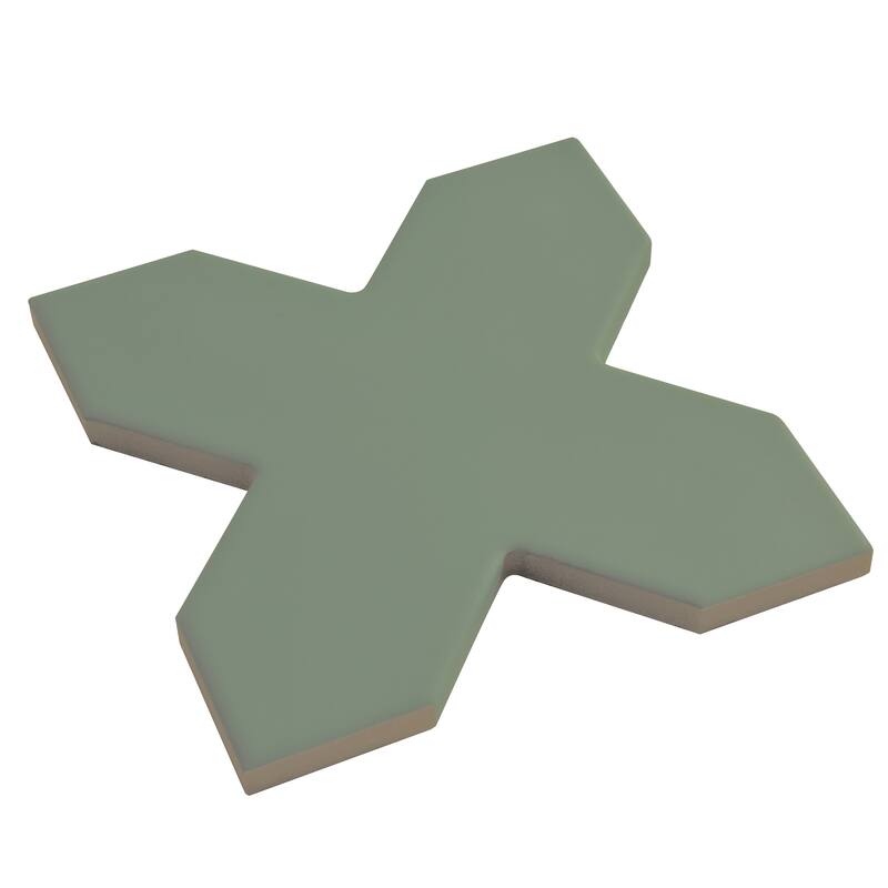 Seville 7" Star with 5" Cross Matte Porcelain Wall and Floor Tile (10.62 sq ft/case) - 68 Pack
