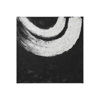 Ying (black) (30 x 30) Canvas Art Print