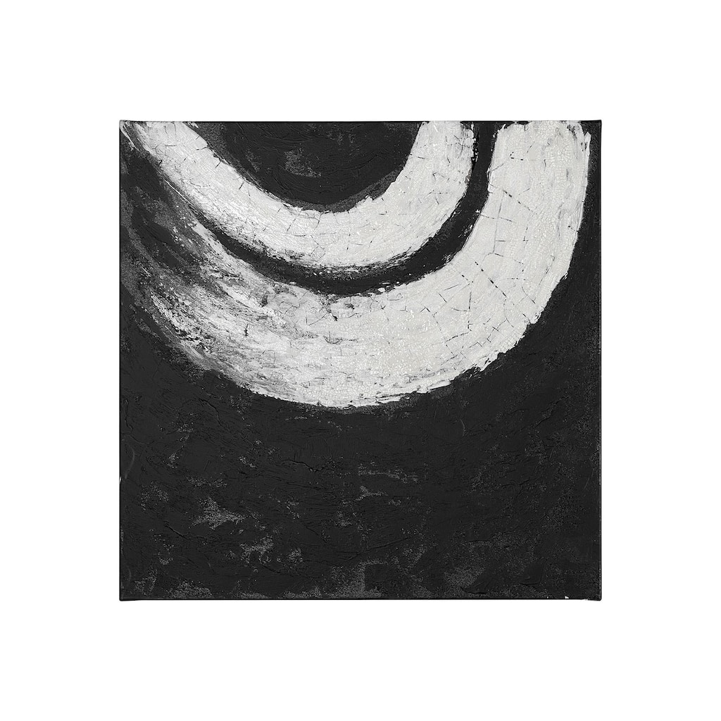 Ying (black) (30 x 30) Canvas Art Print