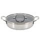 preview thumbnail 1 of 4, Better Chef 9 Inch 3-Ply Stainless Steel Nonstick Deep Fry Pan with Lid in Silver