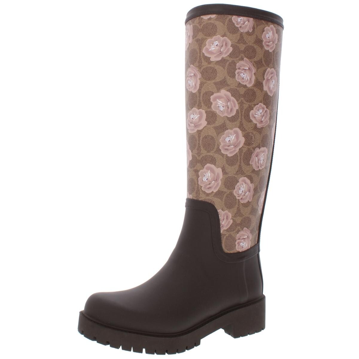 coach floral boots