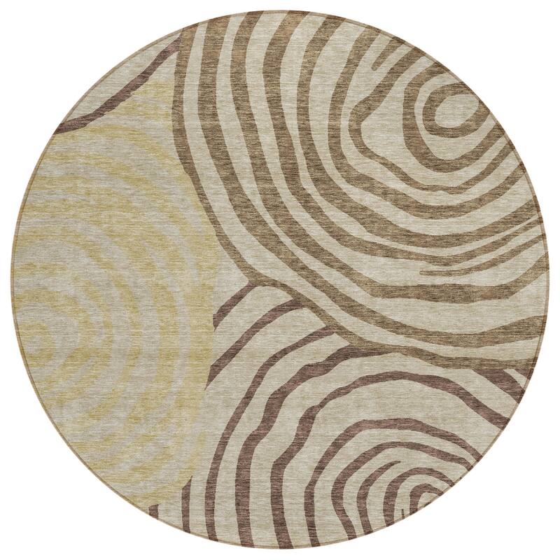 HomeRoots Abstract Transitional Rectangle Outdoor Rug