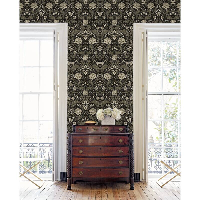 NextWall Honeysuckle Trail Peel and Stick Wallpaper