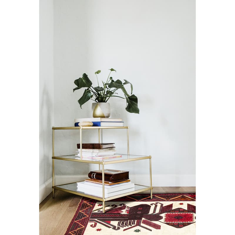 ECARPETGALLERY Hand-knotted Teimani Ivory Wool Rug - 3'8 x 6'8