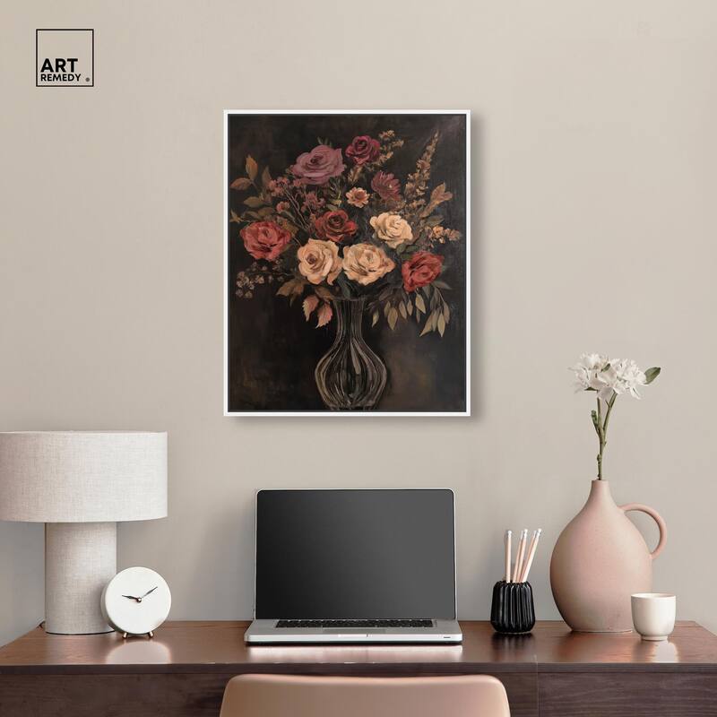 Smoldering Bouquet Canvas by Art Remedy