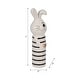 preview thumbnail 33 of 32, Ceramic Lines Bunny with Heart Figurine - White