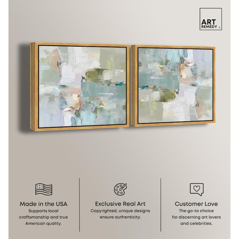 Guilded White flora Canvas by Art Remedy