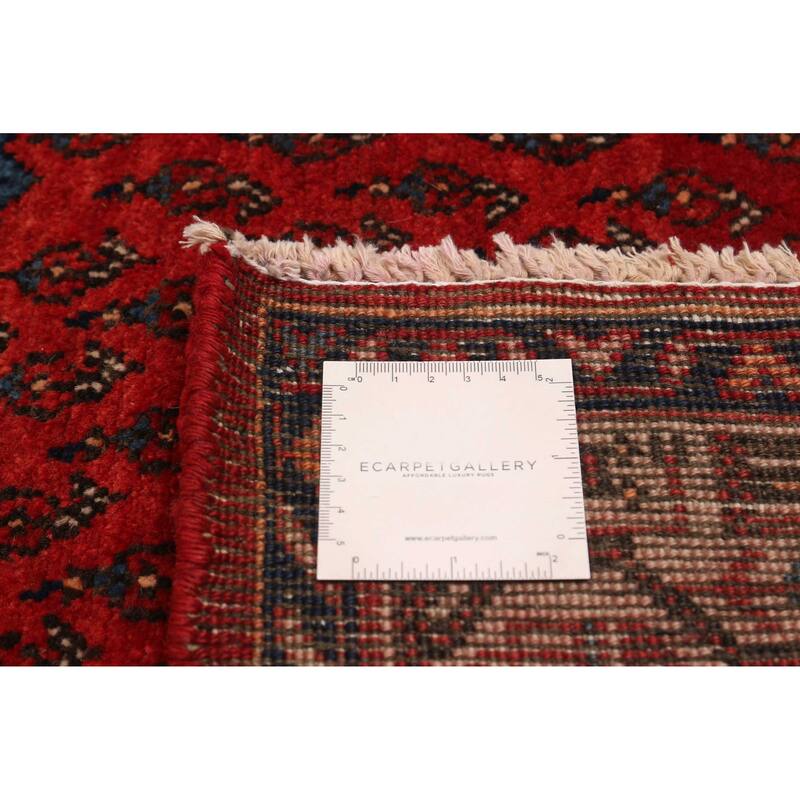 ECARPETGALLERY Hand-knotted Andelz Red Wool Rug - 4'6 x 6'8