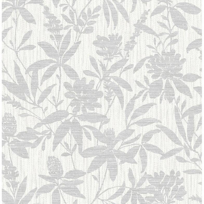 Advantage Riemann Silver Floral Wallpaper
