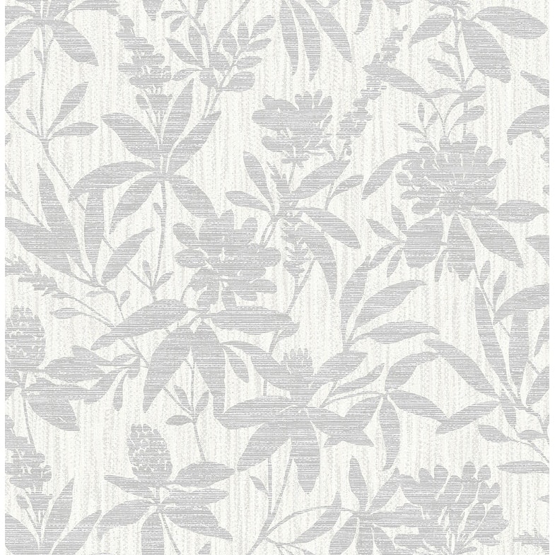 Advantage Riemann Silver Floral Wallpaper