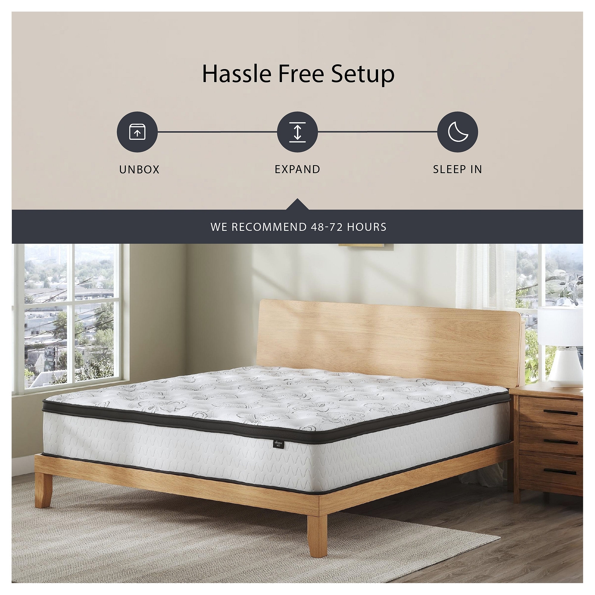 Signature Design by Ashley Chime 12-inch Hybrid Mattress in a Box