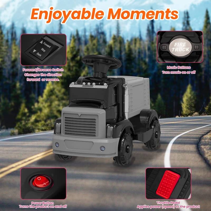 EROMMY Kids Ride-On Cars – 24V 2-Seater Dump Truck / 12V Fire Truck / 1:16 High-Speed RC Car – Multiple Colors & Styles