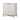 Honeycomb Design 2 Door Bar Cabinet with Metal Legs, White
