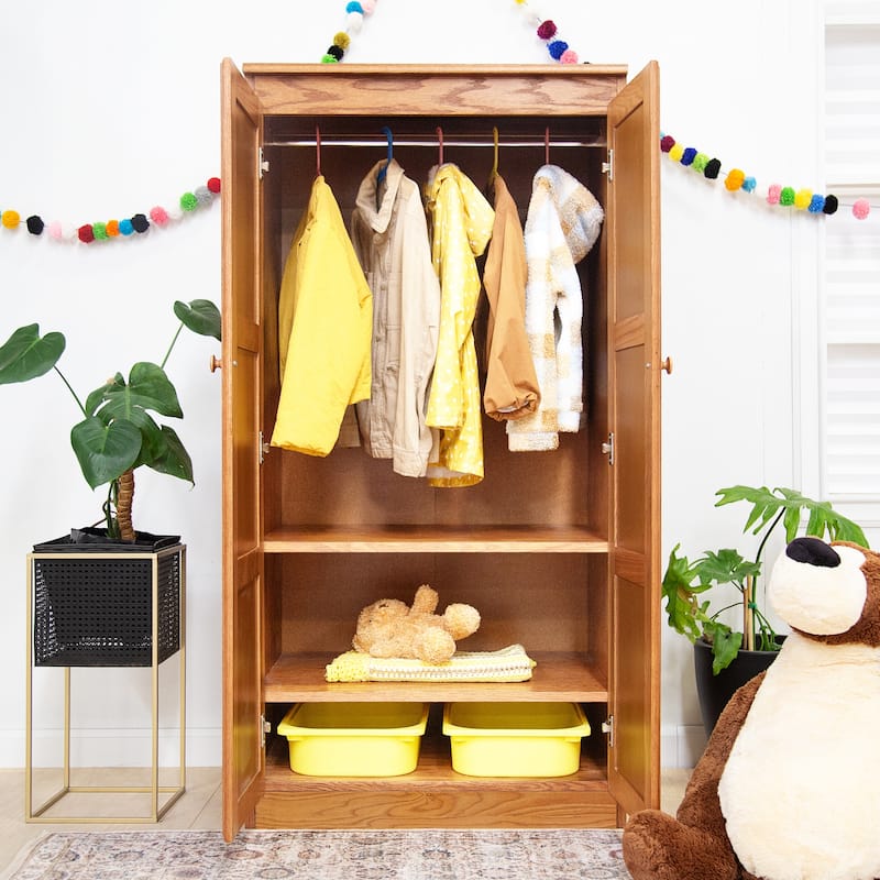 Concepts in Wood Armoire Wardrobe Closet, 5 ft Tall