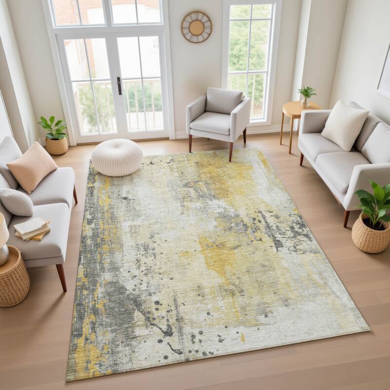 Premium Washable Super Soft Abstract Modern Mayfield Rug