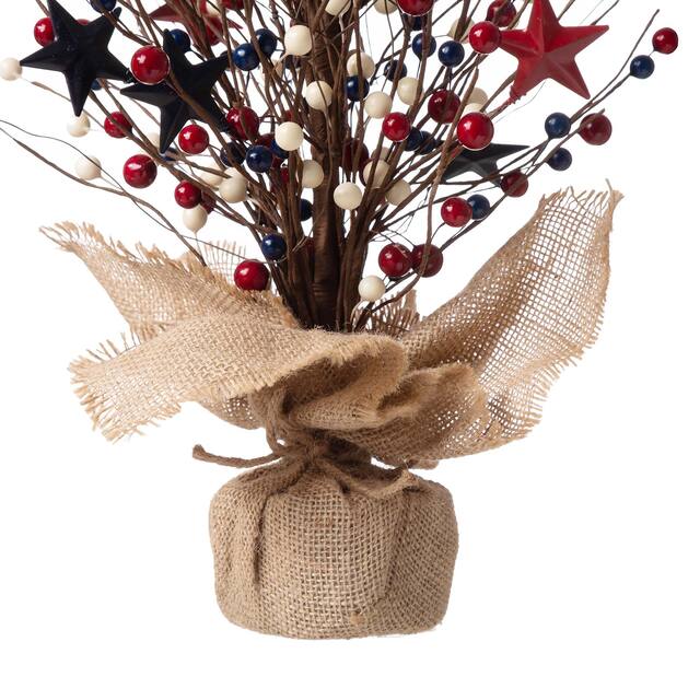 Glitzhome Berry Table Tree Patriotic/Harvest/Christmas Centerpieces