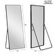 preview thumbnail 147 of 167, Dovelina Modern Full Length Floor Mirror - Freestanding Vanity Mirror for Bathroom or Living Space