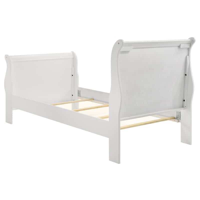 Louis Philippe Traditional Wood Sleigh Bed