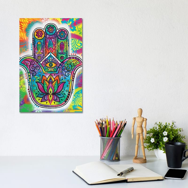 iCanvas "Hamsa II" by Dean Russo Canvas Print - 12x8x0.75