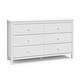 preview thumbnail 20 of 58, Storkcaft Alpine 6 Drawer Dresser White