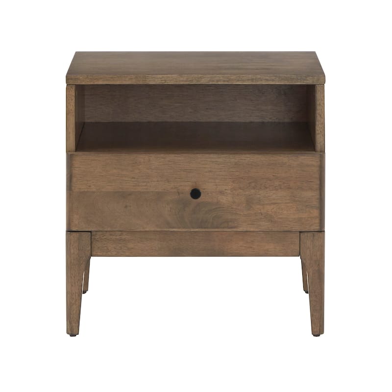 Ozan Walnut Finish 1-drawer Nightstand by iNSPIRE Q Modern