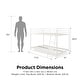 preview thumbnail 14 of 17, Avenue Greene Eliza Small Space Twin over Twin Metal Bunk Bed