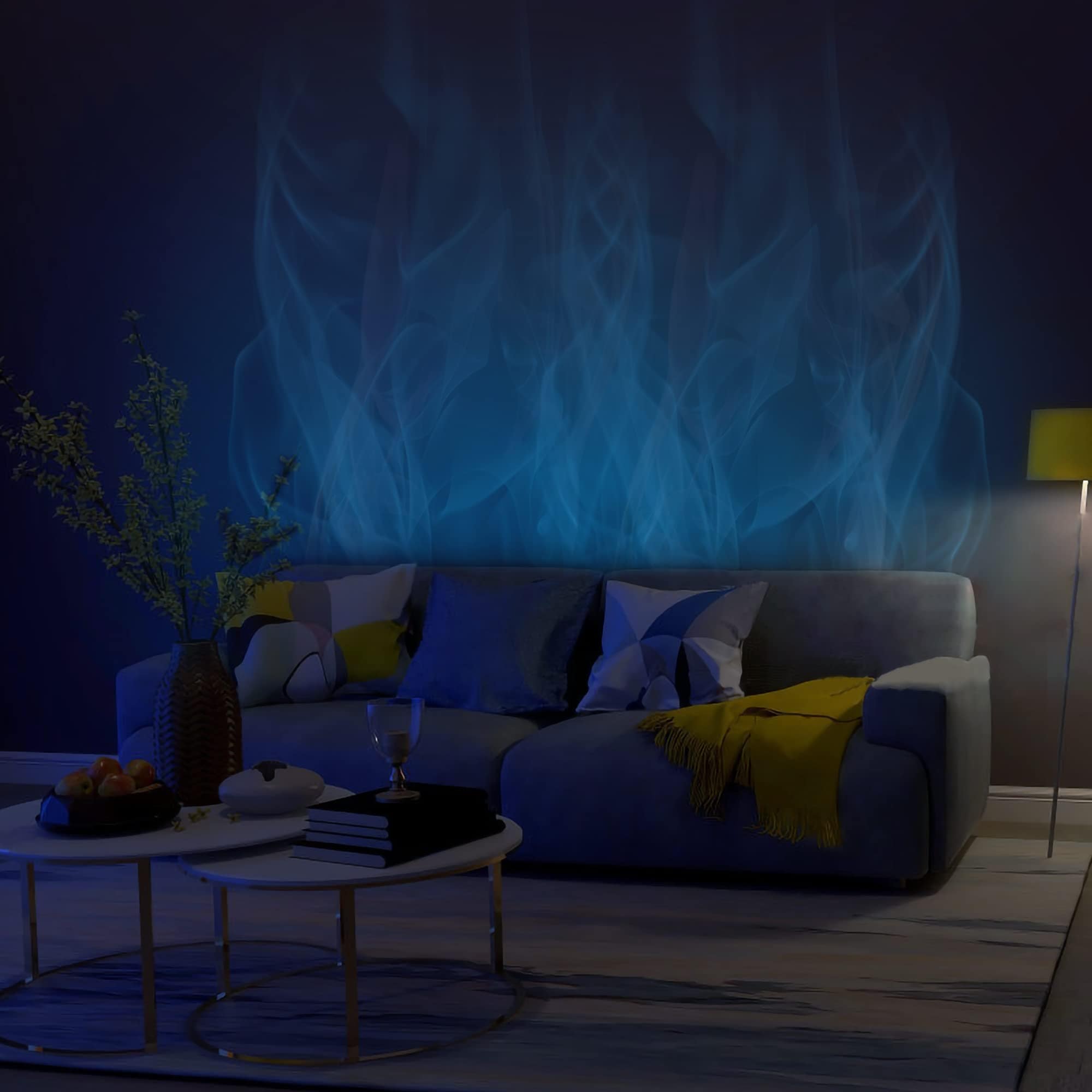 Ozeanwellen Licht, Farbwechselnde Lichter, RGBW-Ozeanwellen-LED-Gaming- Lichter, romantische Ambiente-Projektorlampe, coole  Wand-Show-Projektor-Lichtdekoration mit 16 Farben for Schlafzimmer,  Gaming-Zi : : Beleuchtung