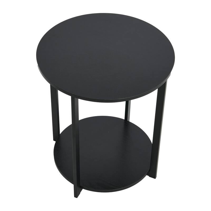 Jamestown Side End Table with Storage Shelf