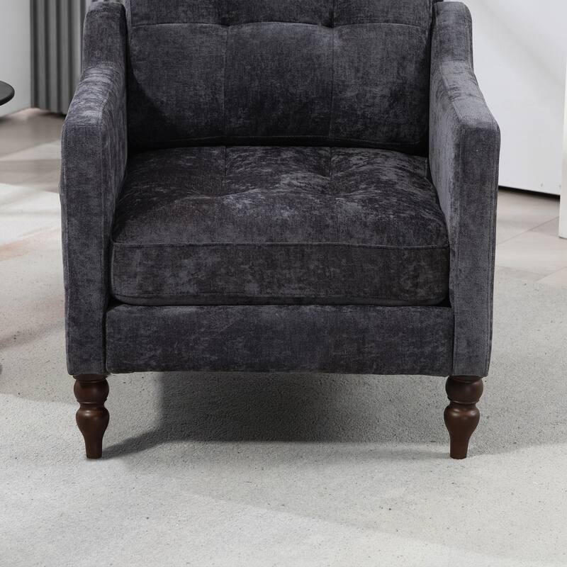 Accent Comfy Chenille Chair w/USB charging port