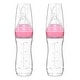 preview thumbnail 1 of 7, Tadpoles 4 oz Silicone Baby Food Dispensing Spoon 2 Pack - Includes Stopper (Pink)