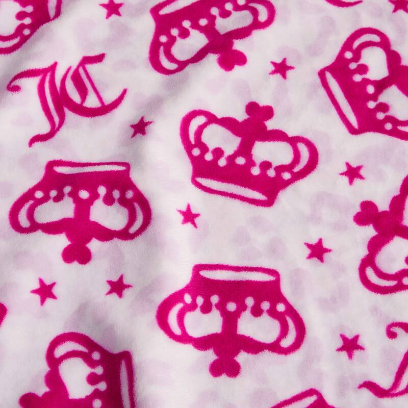 Juicy Couture 50"x70" Plush Kids Throw Blankets