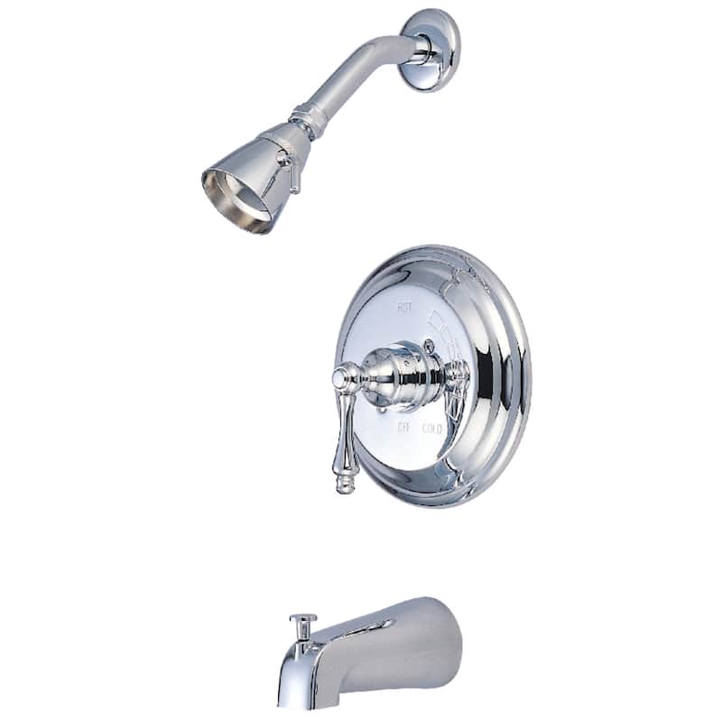 Restoration Tub and Shower Faucet - Polished Chrome