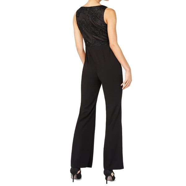black bell bottom jumpsuit