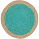 preview thumbnail 45 of 66, SAFAVIEH Handmade Natural Fiber Charlyne Bordered Round Jute Rug