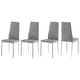 preview thumbnail 29 of 31, Grondin Modern Minimalist Style Upholstered Dining Chair Set with High Density Sponge Padded and Chrome Metal Legs
