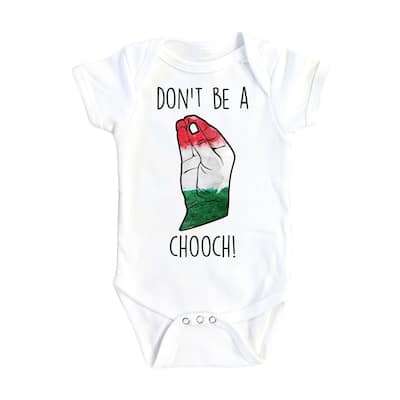 Italian Chooch - Baby Boy Girl Clothes Infant Bodysuit Funny Cute Newborn