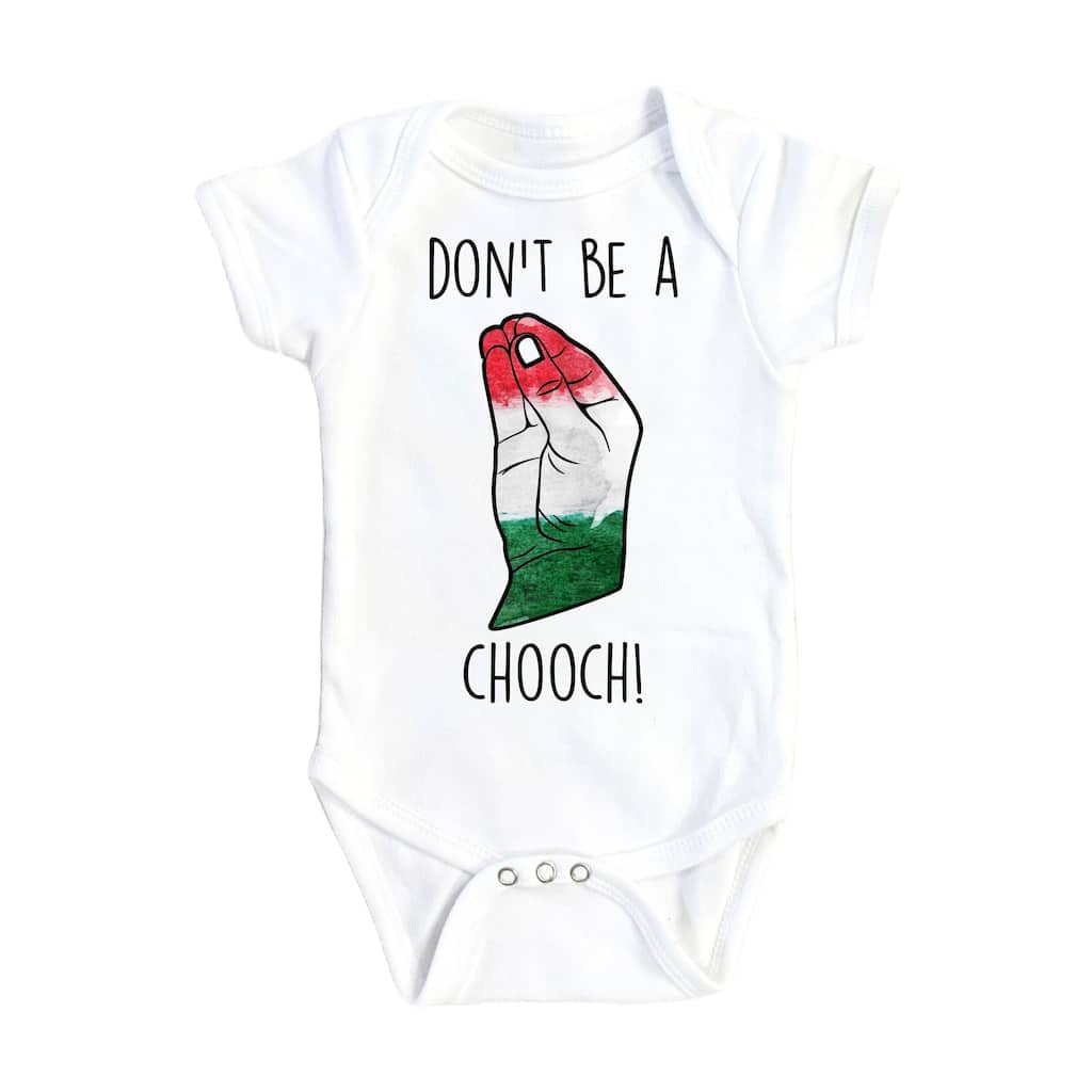 Italian Chooch - Baby Boy Girl Clothes Infant Bodysuit Funny Cute Newborn