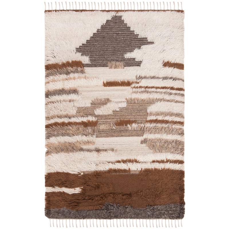 SAFAVIEH Hand-knotted Kenya Theopoula Southwestern Tribal Wool Rug