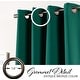 preview thumbnail 16 of 25, Aurora Home Antique Silver Grommet Top Thermal Insulated Blackout Curtain Panel Pair