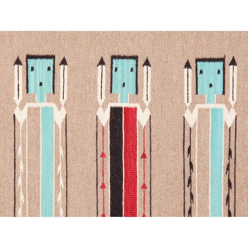 Pasargad Home Tuscany Reversible Wool Mocha Area Rug