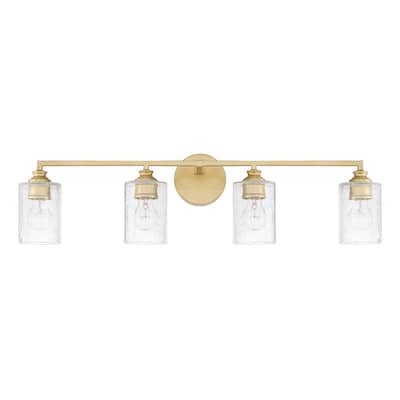 Milan 4-light Capital Gold Bath/Vanity Fixture